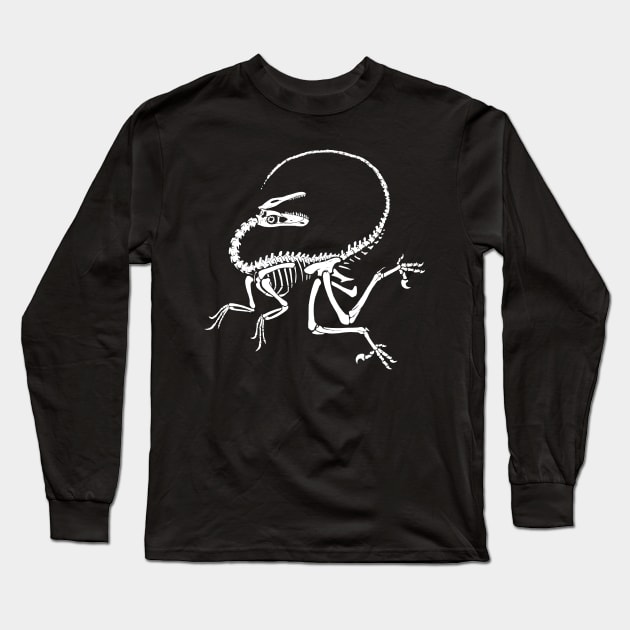 Death Pose Raptor Long Sleeve T-Shirt by JFells